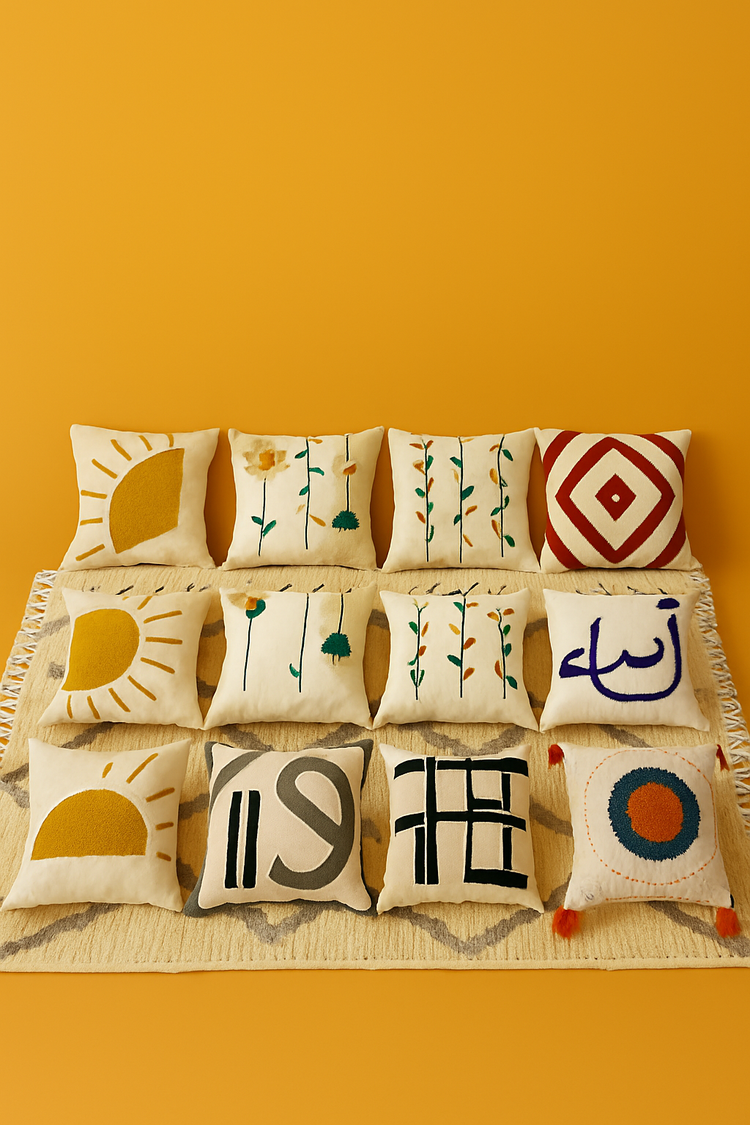 Moroccan Boho Cushion Cover – Soft & Handmade - ECOMOROCCO