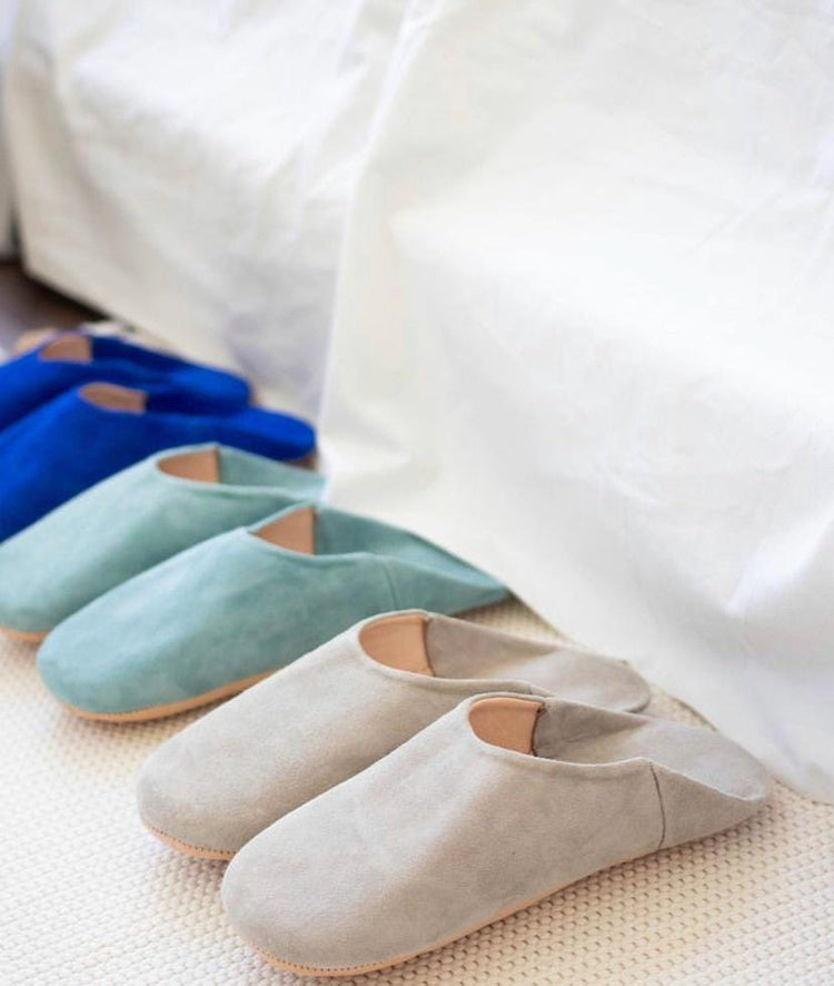 Soft and natural Moroccan slippers | Eco-friendly slippers for women and men | Handmade with love, leather.