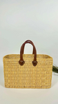 Handwoven Moroccan Reed Basket – 3 Sizes for Market, Work & Beach