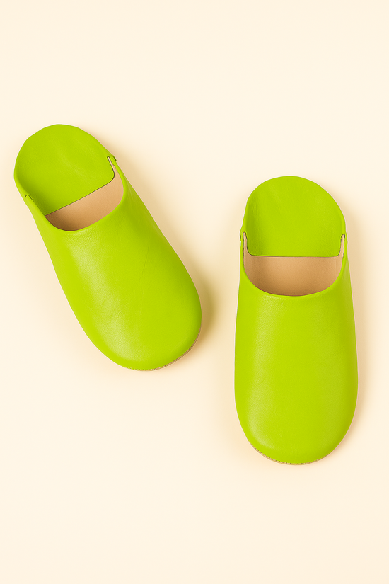 Moroccan Soft Leather Slippers | Unisex Babouche | Handmade Shoes | Natural Dye | Artisanal Shoes.
