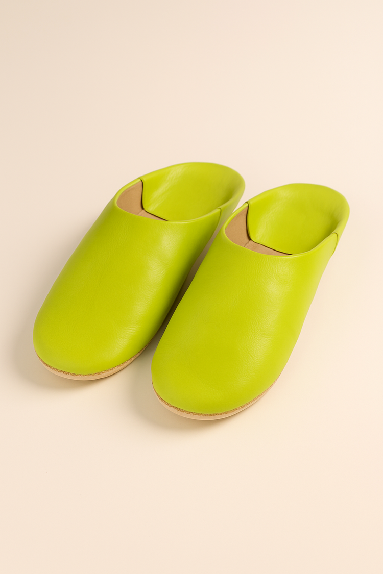 Moroccan Soft Leather Slippers | Unisex Babouche | Handmade Shoes | Natural Dye | Artisanal Shoes.