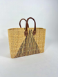 Large Handwoven Moroccan Reed Baskets - Available in 3 Sizes - Ideal for Shopping, Markets, Work & Beach.
