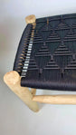 Handmade Moroccan Bench – Natural Rope Accent Seating