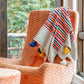 Handwoven Moroccan Tasseled Blanket — Cozy Artisan Throw