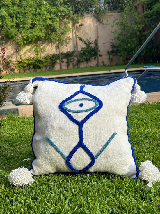 Boho Moroccan Cushion Cover – Handwoven Decorative Accent - ECOMOROCCO