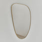 Handcrafted Irregular Brass Mirror – Artisan Aesthetic Wall Accent