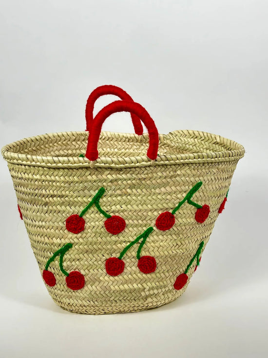 Moroccan Straw Tote – Handmade French Basket for Beach & Market - ECOMOROCCO