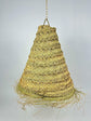 Eco Boho Straw Pendant Lamp – Handwoven in Morocco