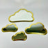Brass Cloud Mirror Set – Handmade Moroccan Wall Art - ECOMOROCCO