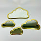 Brass Cloud Mirror Set – Handmade Moroccan Wall Art