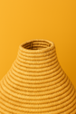 Handwoven Moroccan Raffia Vase – Boho Rustic Decor