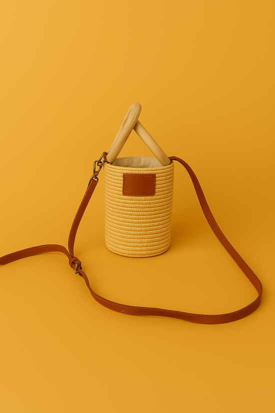 Small Raffia Crossbody – Handmade Summer Bag gift for her
