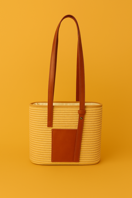 Medium Raffia Tote – Handmade Straw Bag for Her