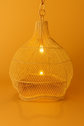 Wavy Rattan Chandelier – Handmade Natural Lampshade