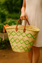 Handwoven Moroccan Straw Basket – Market & Beach Tote