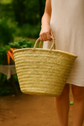 Artisan Moroccan Palm Tote – Chic French-Inspired Straw Bag