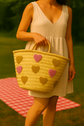 Moroccan Straw Tote – Handwoven Market & Beach Bag