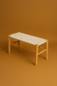 Moroccan Cord Bench – Handmade Boho Natural Seating