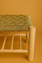Boho Moroccan Woven Bench