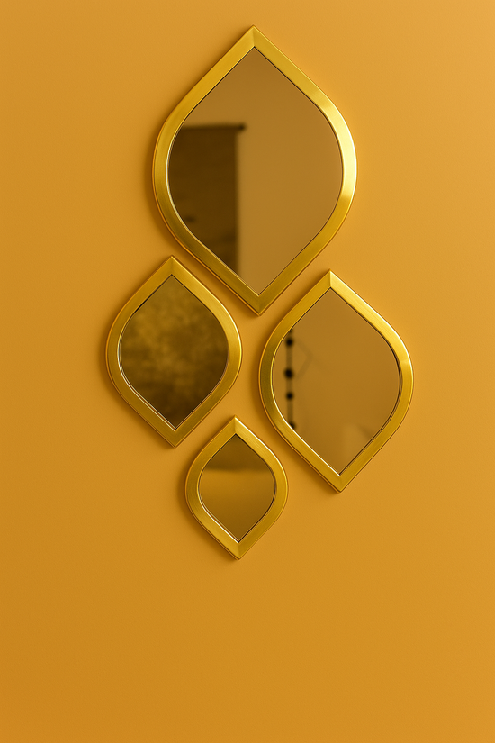 Brass Eye Mirror – Handmade Moroccan Wall Accent