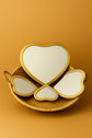 Brass Heart Mirror Set – Handmade Moroccan Wall Art