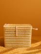 Wicker Storage Chest  Palm Leaf Basket Trunk in 4 Sizes