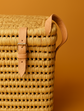 Wicker Storage Chest  Palm Leaf Basket Trunk in 4 Sizes