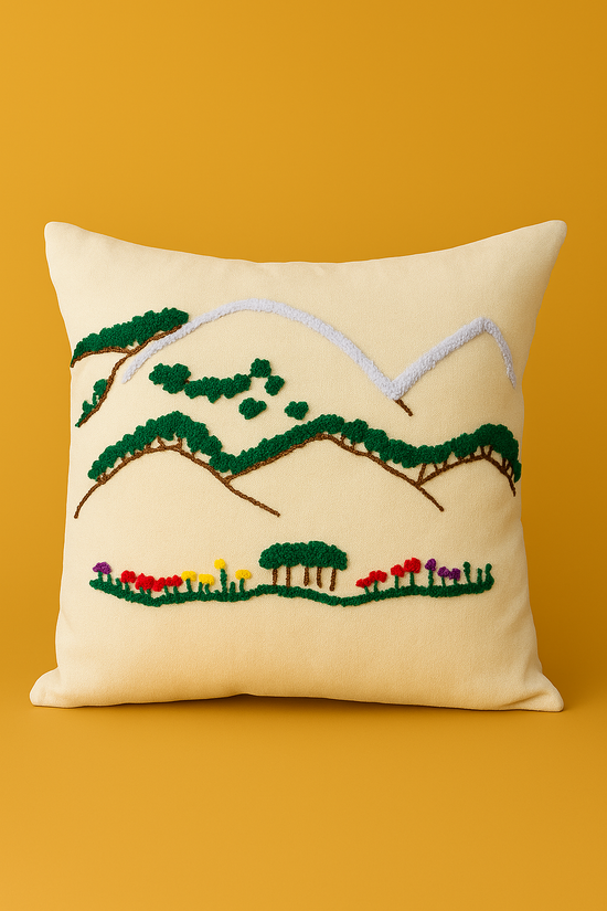 Moroccan Cushion Cover - Handmade Cushion, Bohemian Pillowcase, Ethnic Sofa Decor, Tribal Decor.