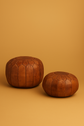 Moroccan Leather Pouf – Warm Form, Grounded Design