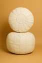 Moroccan Leather Pouf – Neutral Impact, Lasting Structure