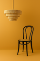 Moroccan Woven Rattan Pendant Lamp – 4-Tier Raffia Design for Ceilings