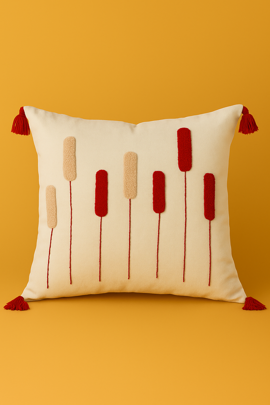 Moroccan Tribal Cushion Cover – Handmade Boho Pillow