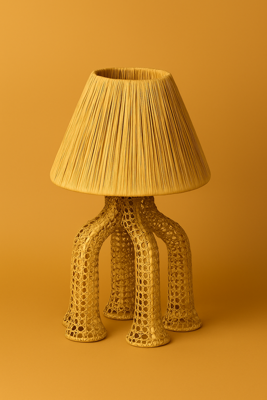 Handmade Moroccan Raffia Lampshade – Natural Straw & Wicker Boho Chic