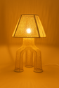 Handmade Moroccan Raffia Lampshade – Natural Straw & Wicker Table Lamp