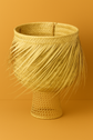Natural Raffia Table Lamp – Handmade Moroccan Woven Rattan Light