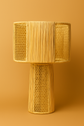 Natural Raffia Table Lamp – Handmade Moroccan Straw Lampshade