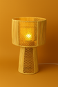 Natural Raffia Table Lamp – Handmade Moroccan Straw Lampshade