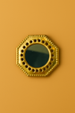 Set of small decorative brass mirrors handcrafted for beautiful home decor, wall decor and room embellishment..
