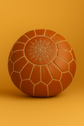 Handmade Moroccan Leather Pouf – Boho Ottoman & Lounge Seat