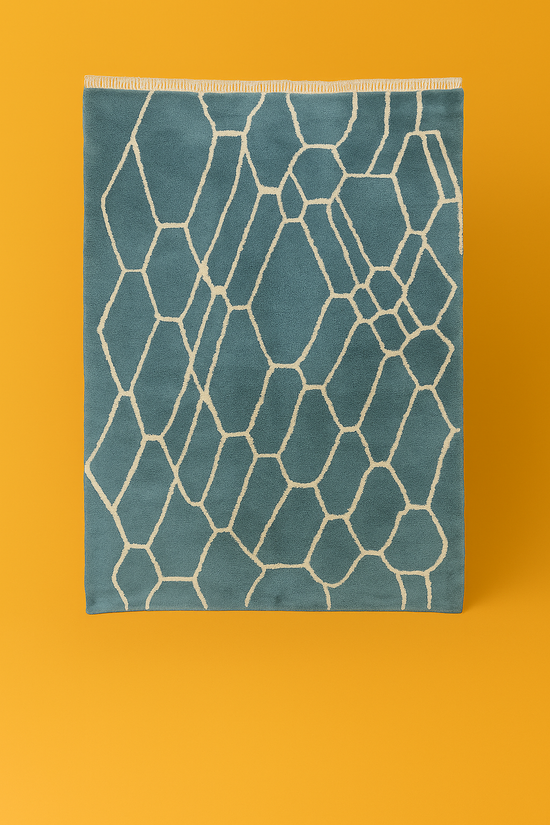 Bohemian Moroccan Rug – Beni Ourain & Azilal Wool Masterpiece