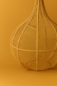 Handwoven Natural Raffia Pendant Lampshade – Moroccan Boho Hanging Light