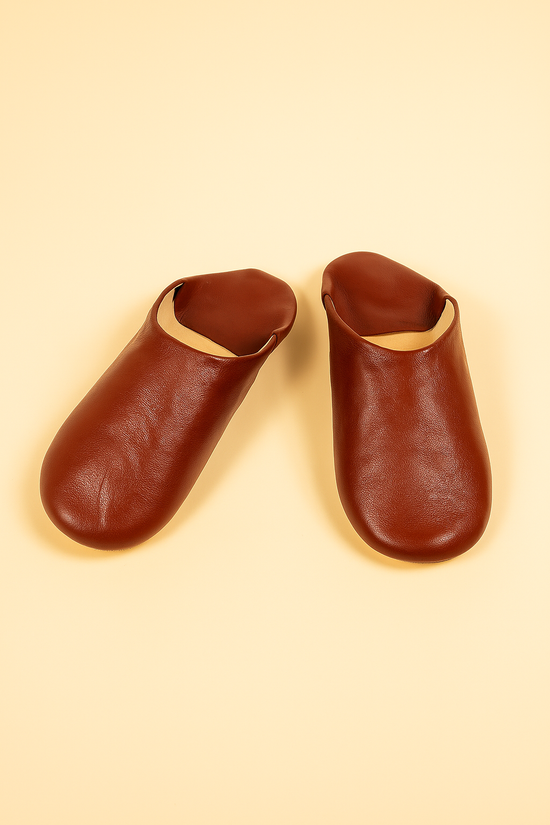 Authentic Moroccan Babouche – Handmade Leather Slippers