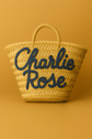 Custom Embroidered Moroccan Straw Tote – Personalized Beach & Bridal Gift