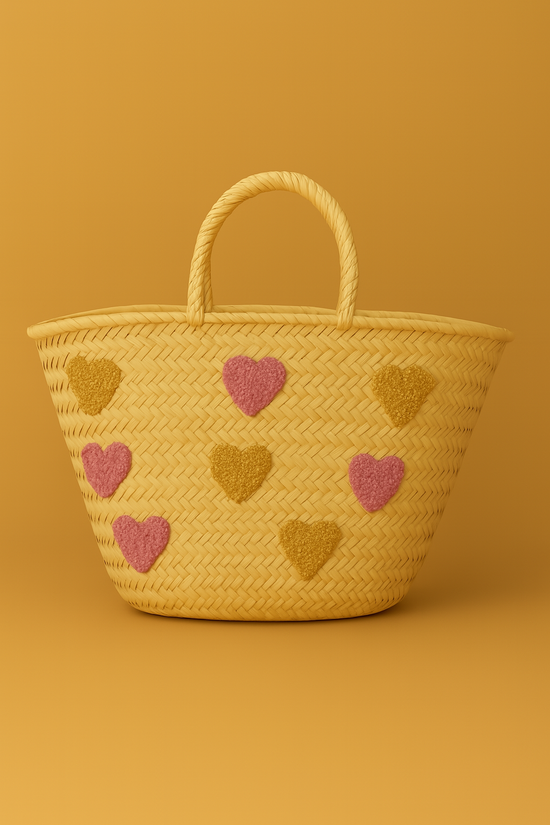 Moroccan Straw Tote – Handwoven Market & Beach Bag