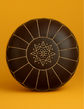 Authentic Large Leather Pouf – Moroccan Boho Style