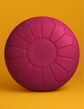 Authentic Large Leather Pouf – Moroccan Boho Style