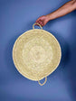 Moroccan Wicker Basket – Handmade Palm Leaf Decor