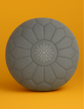 Authentic Large Leather Pouf – Moroccan Boho Style