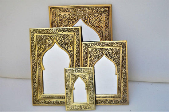 Handmade Moroccan Brass Mirror – Elegant Wall Decor & Gift Idea - ECOMOROCCO
