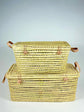 Woven Wicker Storage Chest - Palm Leaf Toy Box, Storage Chest & Basket in 4 Sizes
